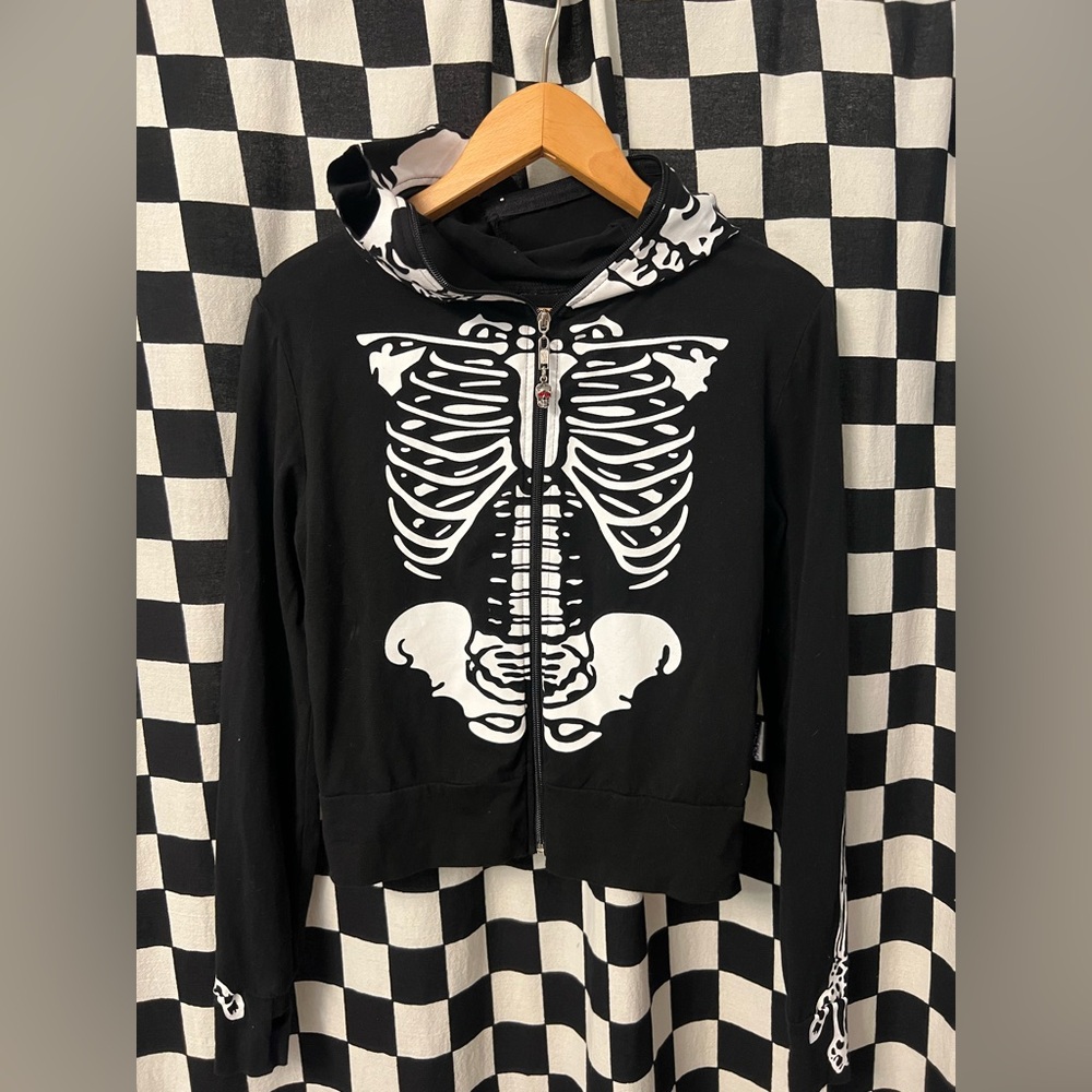 Living Dead Souls Skelton Hoodie